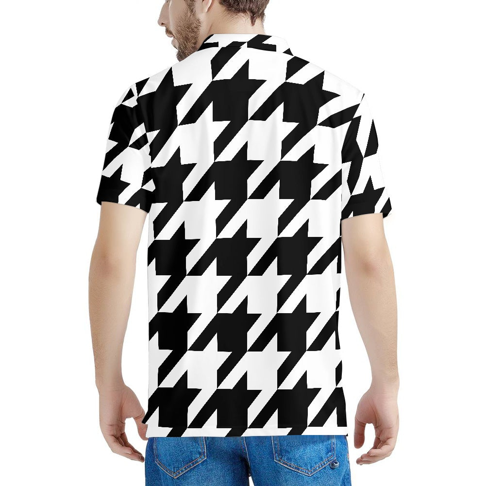 Two Tone Houndstooth Polo