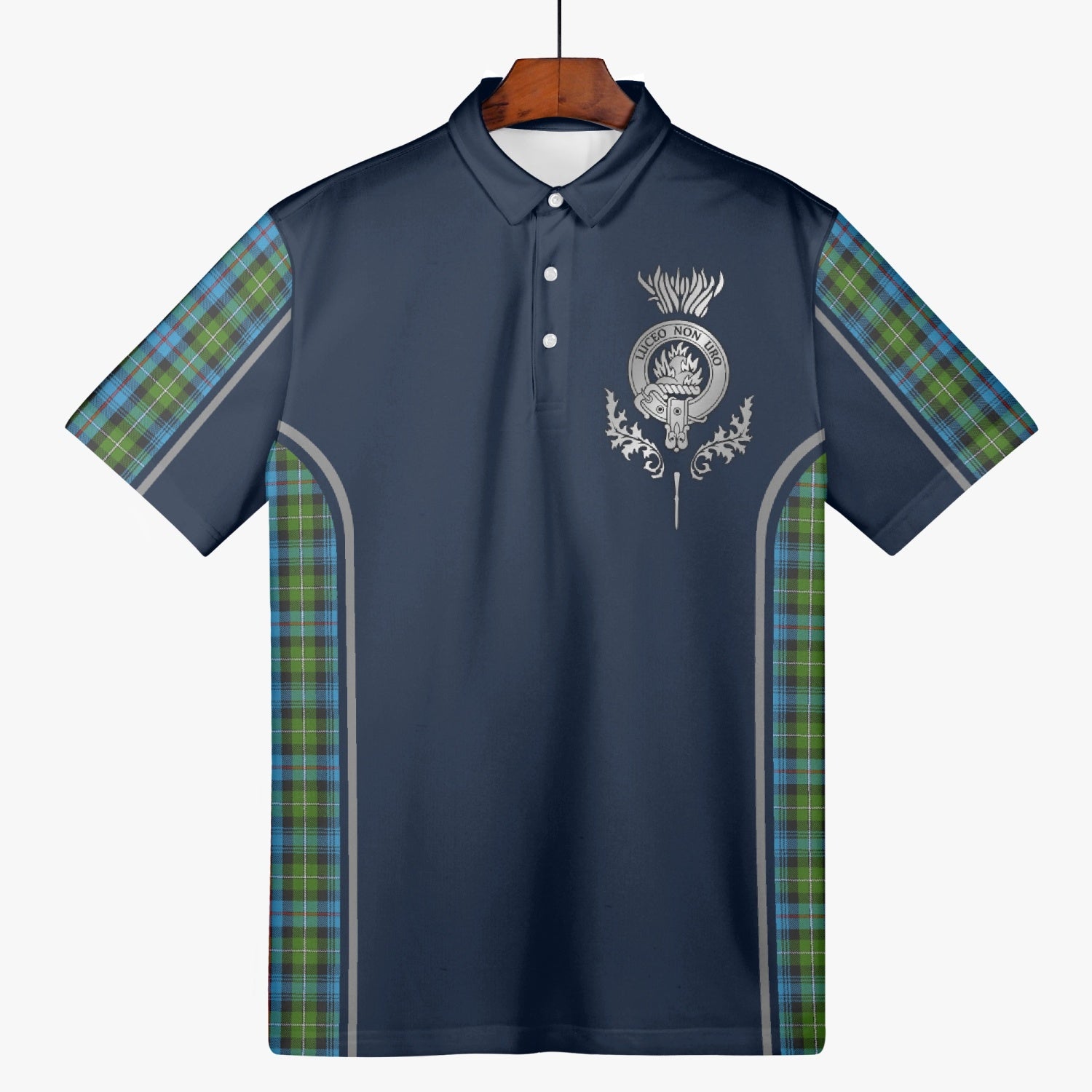 Clan MacKenzie Crest & Tartan Polo Shirt