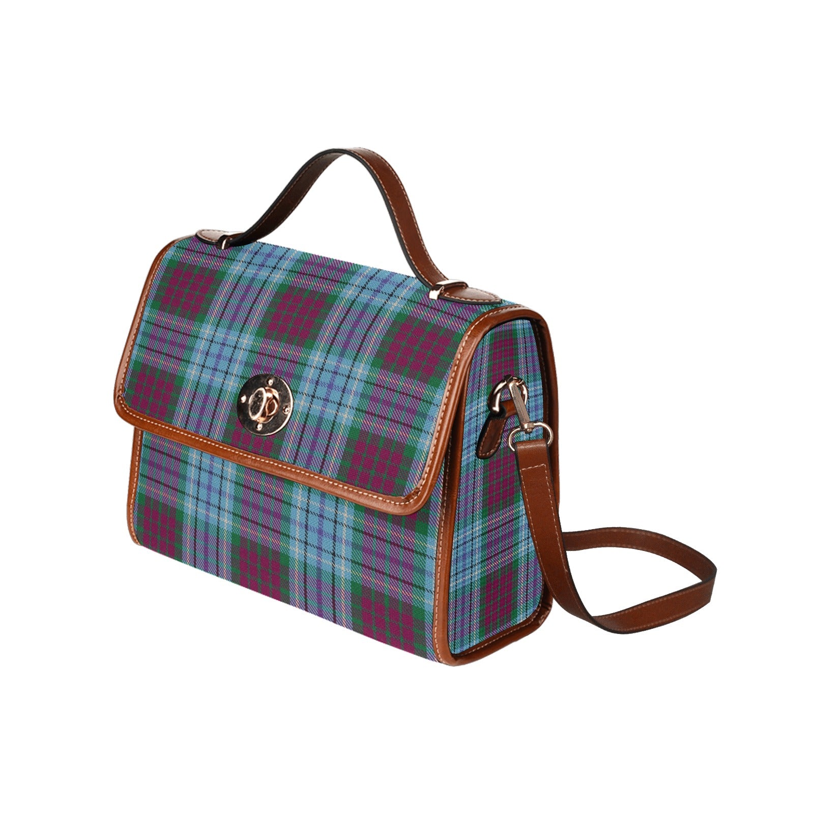 Dun Broch Tartan Waterproof Canvas Handbag