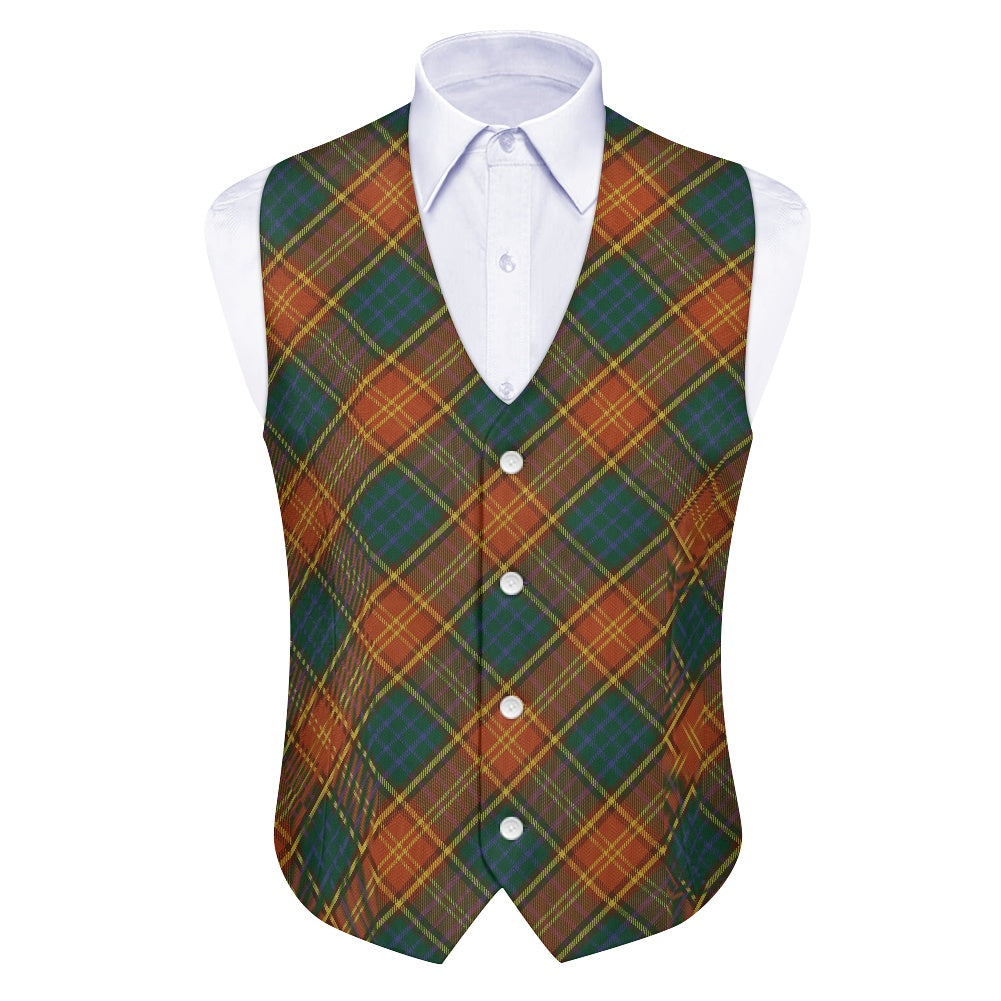 Irish County Roscommon Tartan Waistcoat