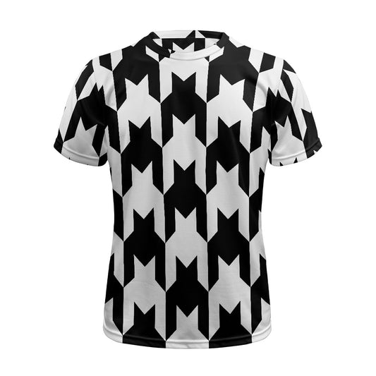Two Tone Houndstooth Football Shirt