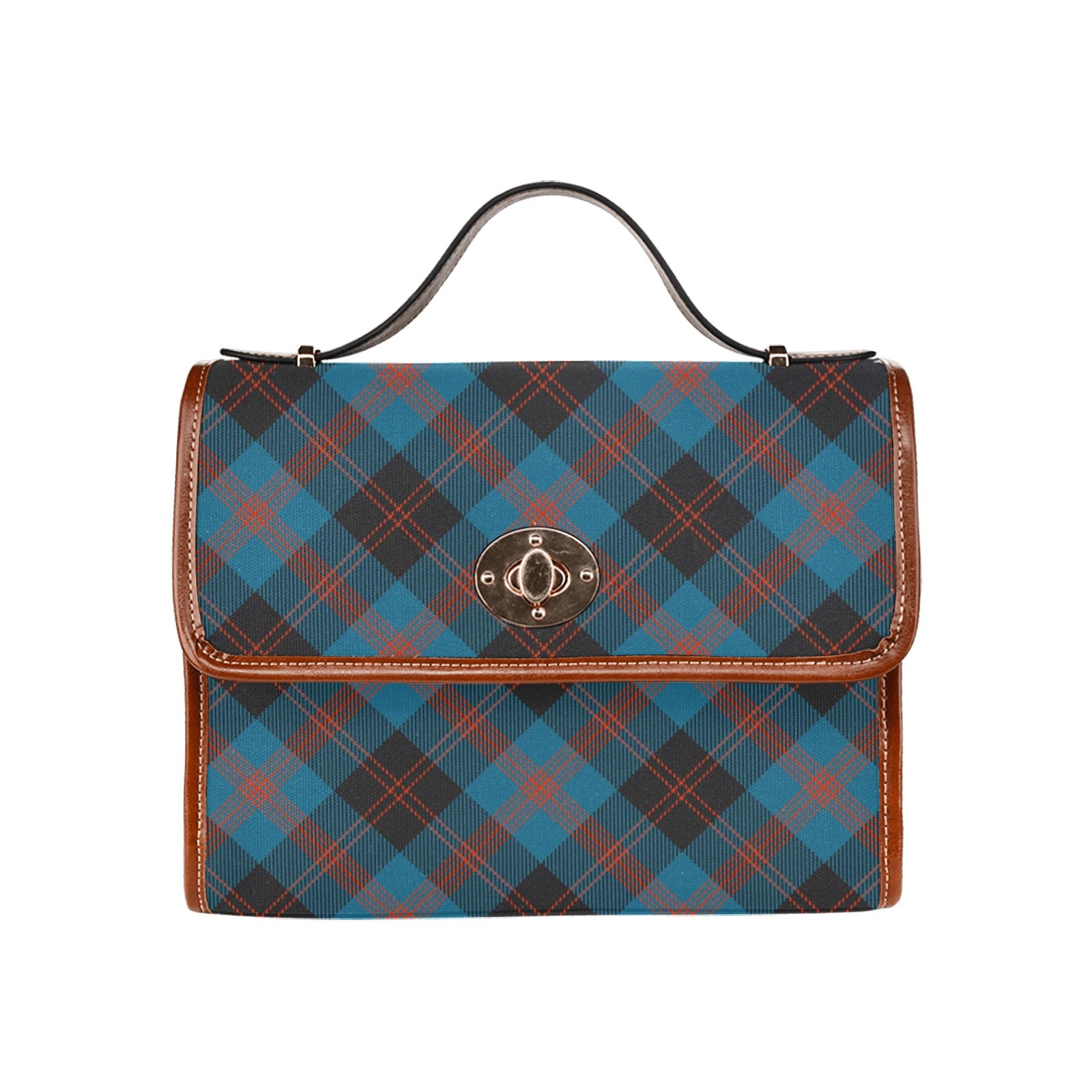 Clan Angus Ancient Tartan Waterproof Canvas Handbag