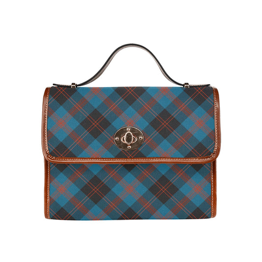 Clan Angus Ancient Tartan Waterproof Canvas Handbag