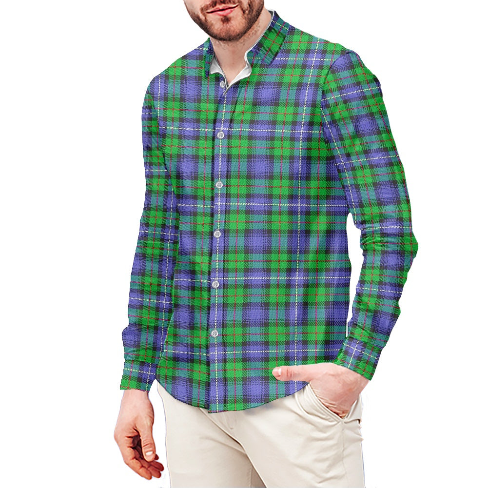 Clan Donnachaidh Hunting Tartan Men's long-sleeved shirt