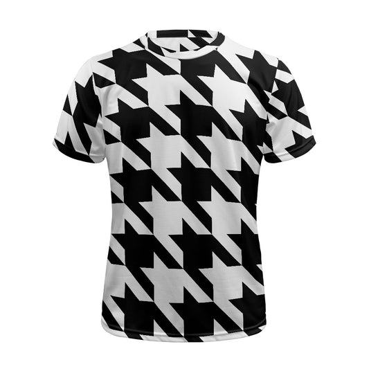 Two Tone Houndstooth Football Shirt