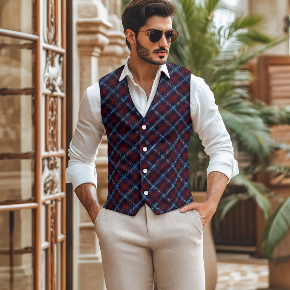 Highland Titles Tartan Suit vest jacket