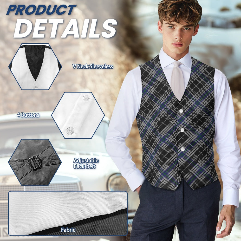 Breizh | Breton | Bretagne National Tartan Bias Suit vest jacket