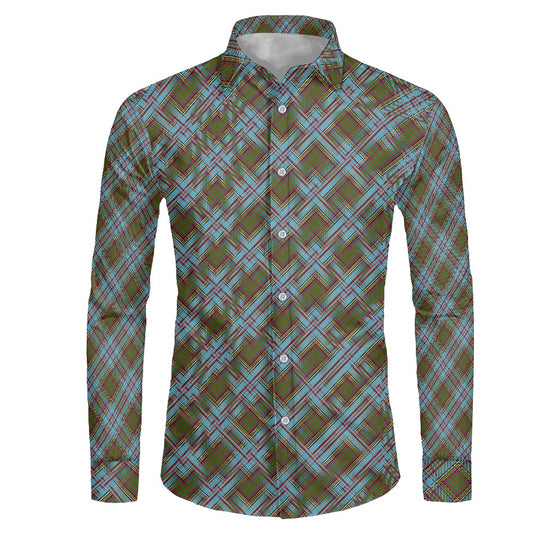 Clan Anderson Tartan Men's long-sleeved shirt