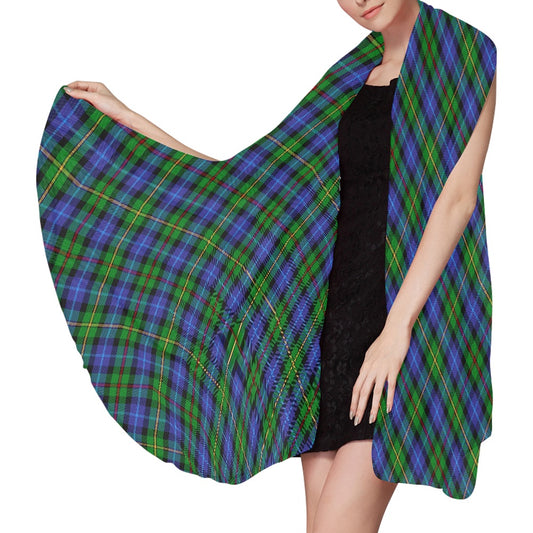 Clan Smith Tartan Bias Chiffon Scarf