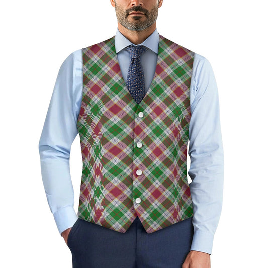 Cornish Rosevear Tartan Suit vest jacket