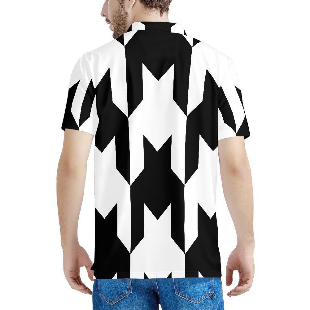 Two Tone Houndstooth Polo