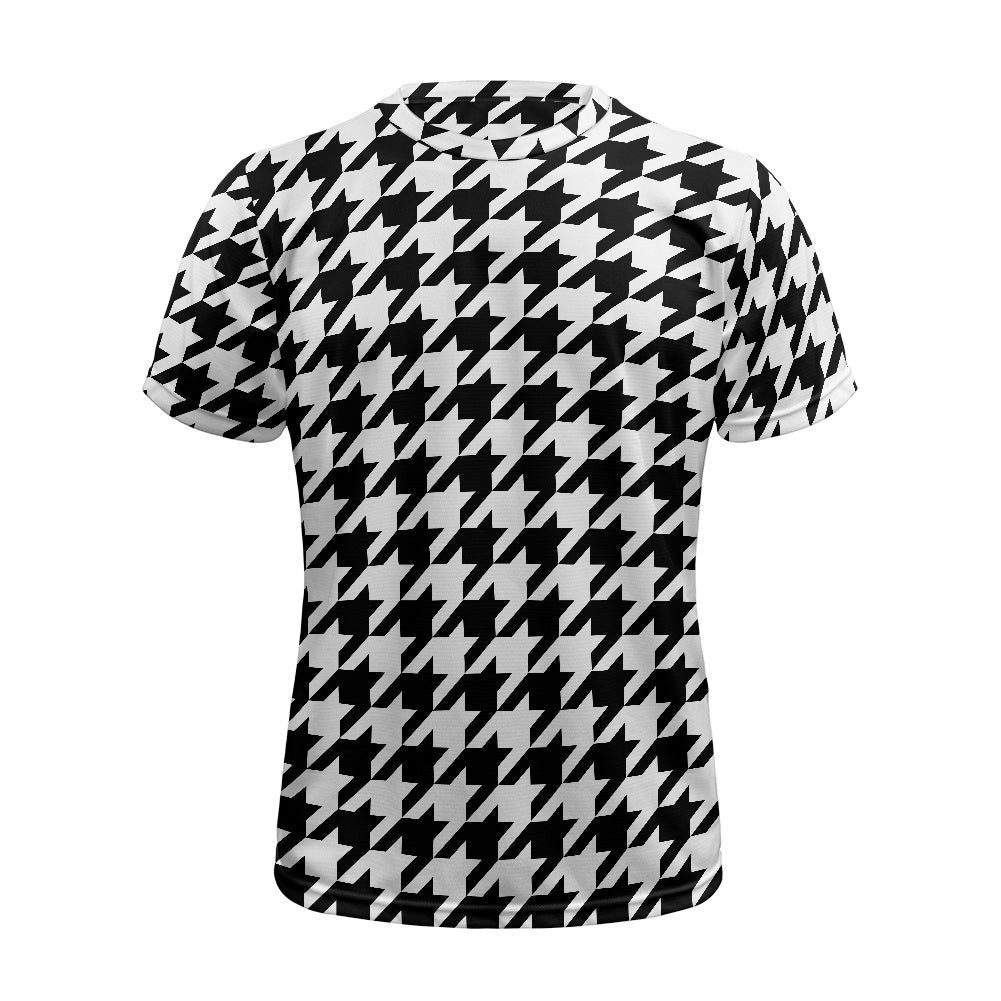 Two Tone Houndstooth Football Shirt
