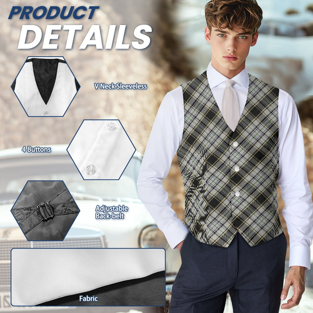 Breizh | Breton | Bretagne Roazhon Tartan Bias Suit vest jacket