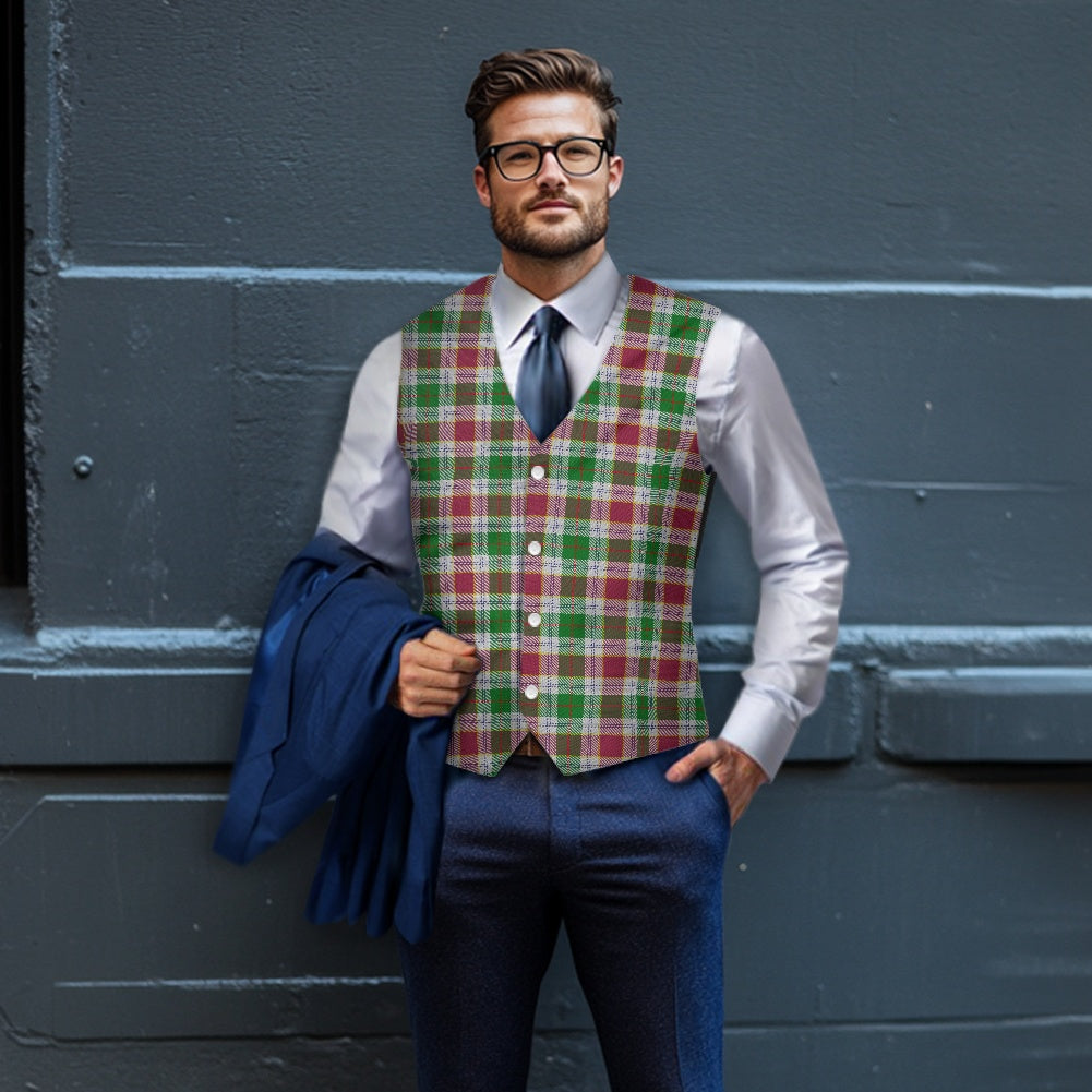 Cornish Rosevear Tartan Suit vest jacket
