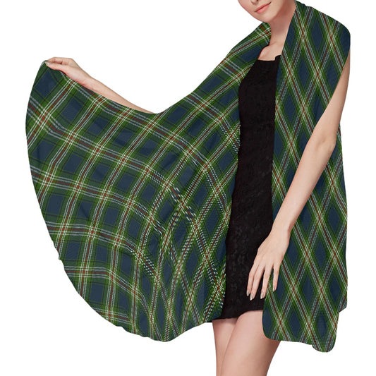 Clan Todd Tartan Bias Chiffon Scarf