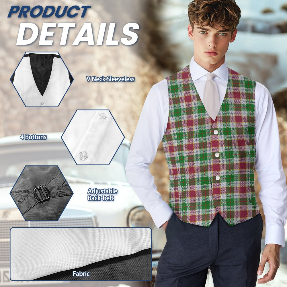 Cornish Rosevear Tartan Suit vest jacket