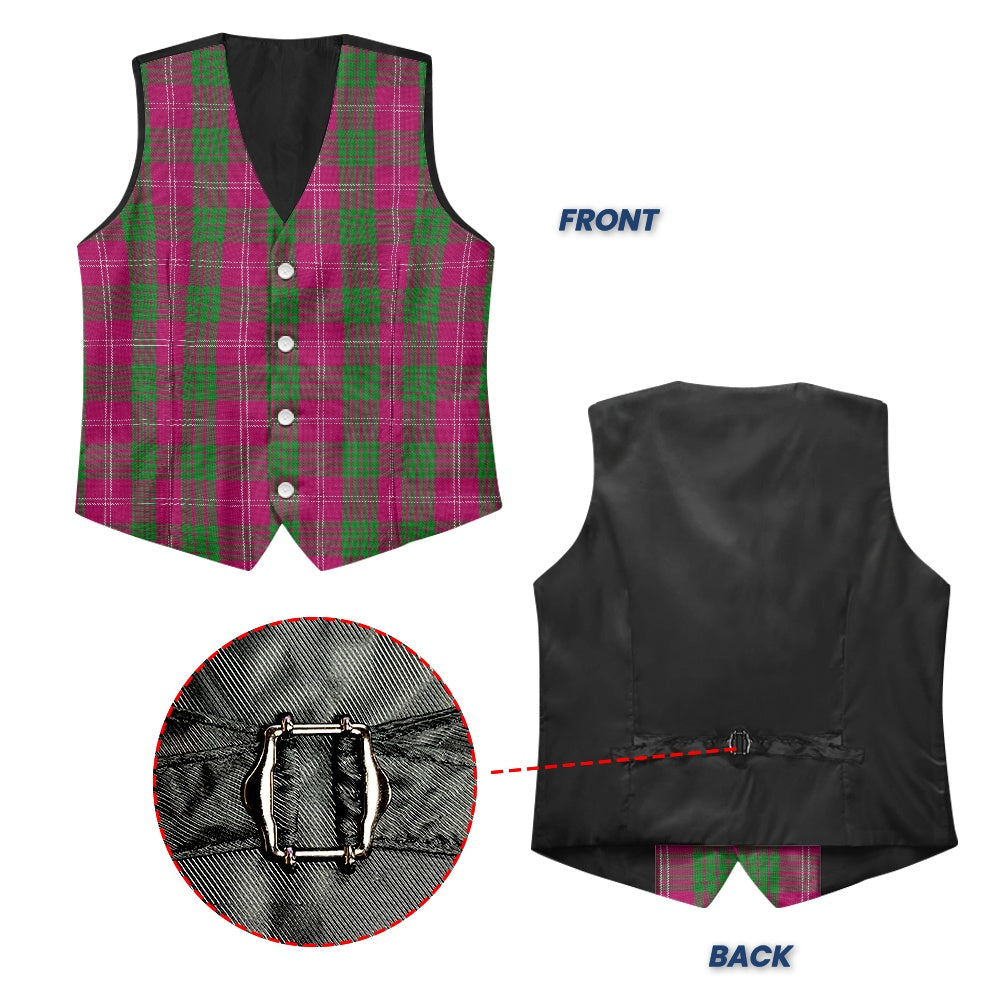 Clan Crawford Tartan Suit vest jacket