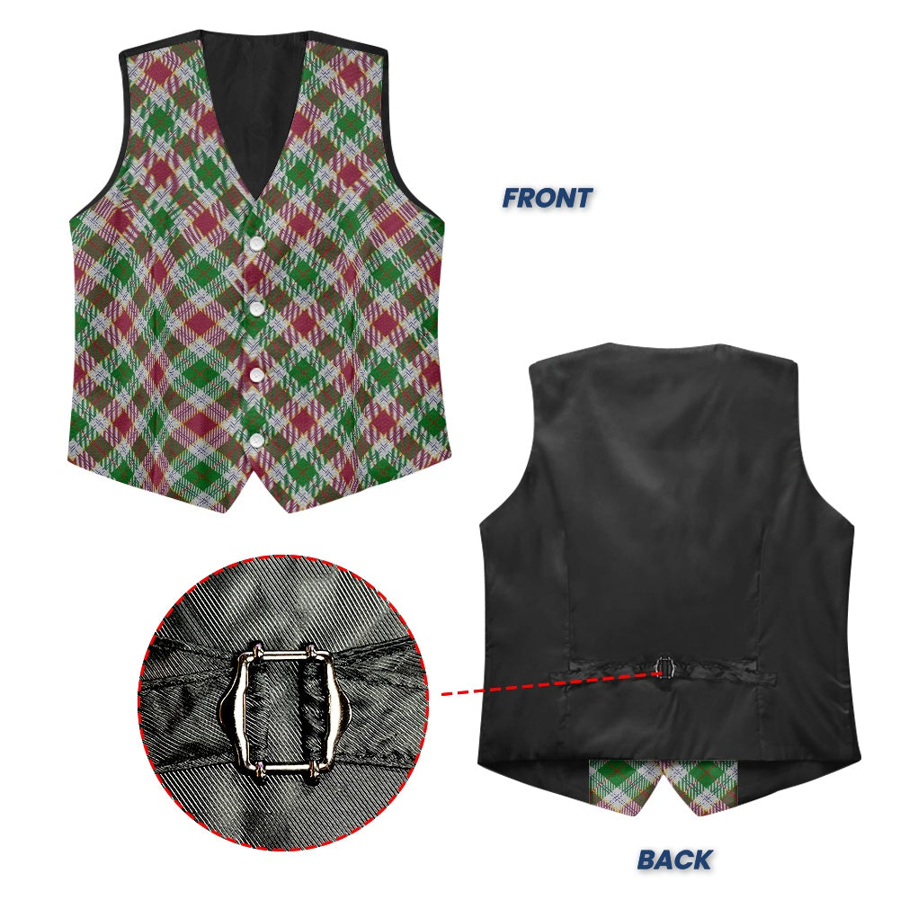 Cornish Rosevear Tartan Suit vest jacket