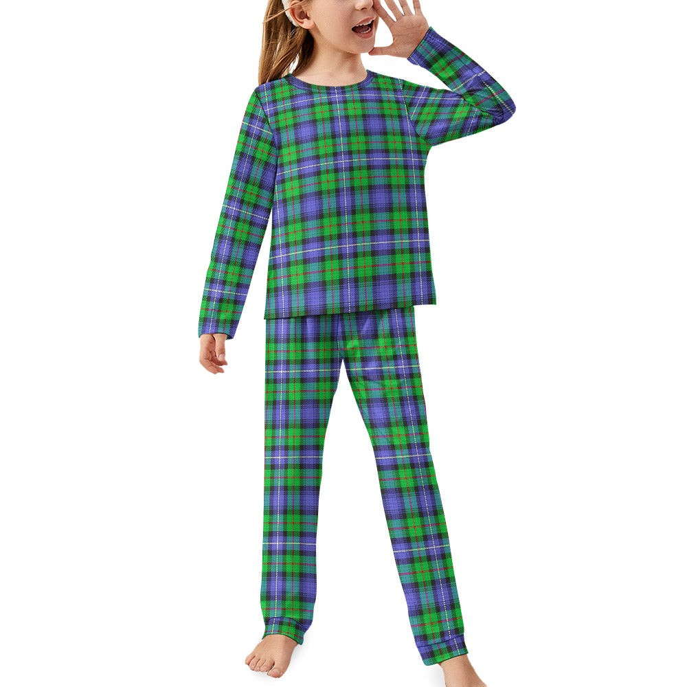 Clan Donnachaidh Hunting Tartan Girl's Pajama suit