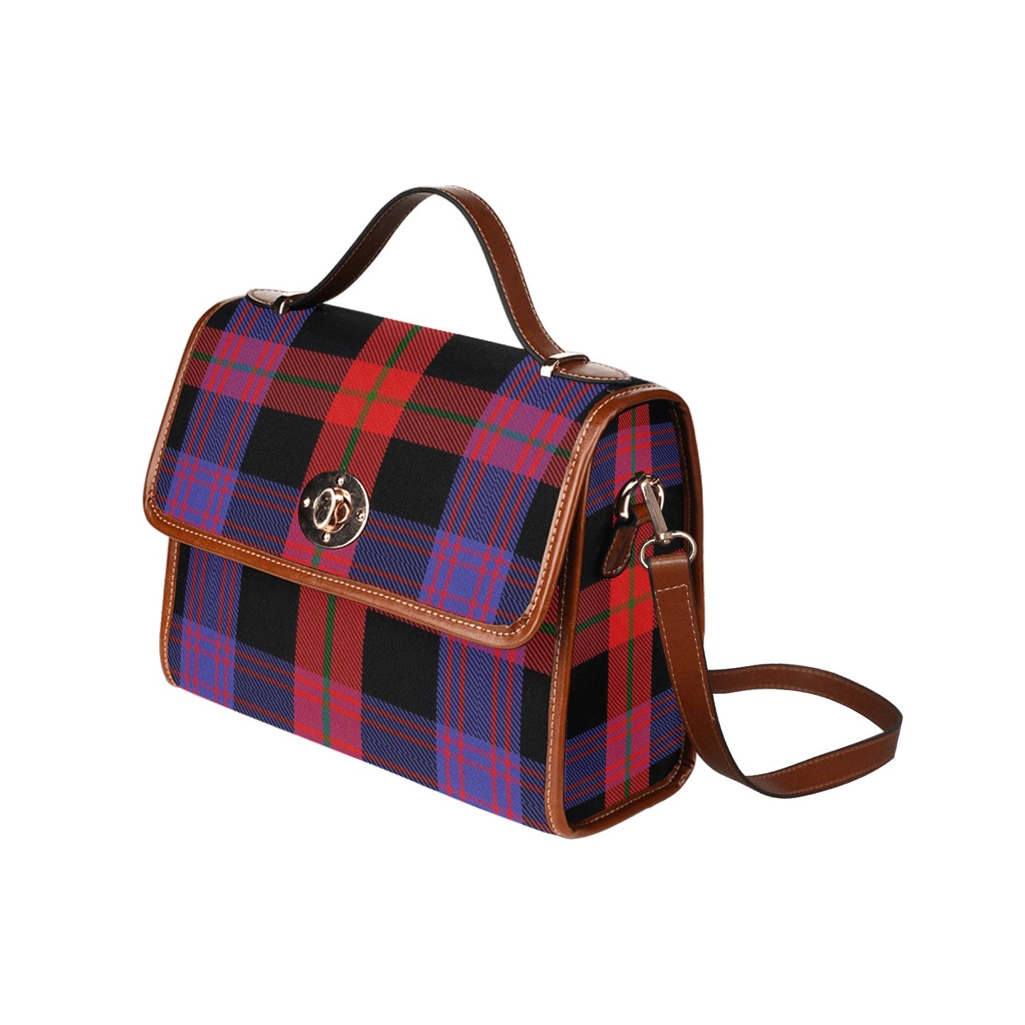 Clan Brown Canvas Handbag