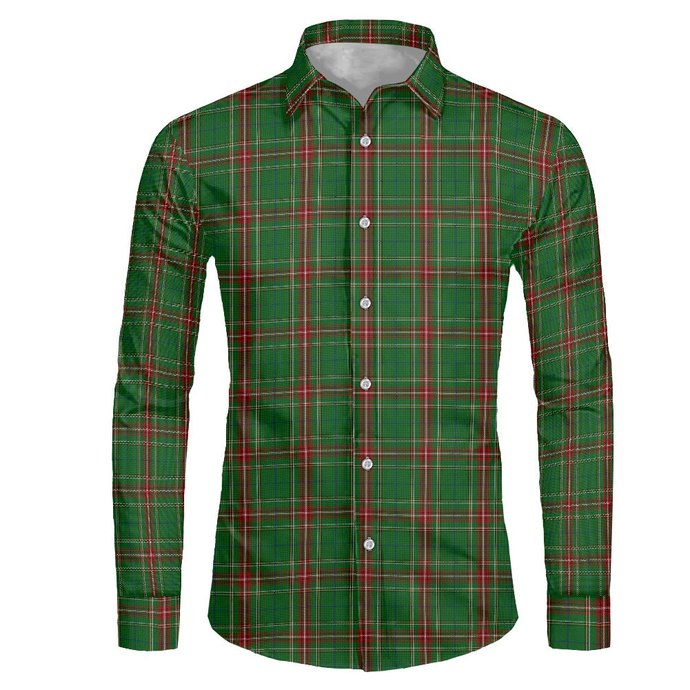 Clan Steel Tartan Men's long-sleeved shirts