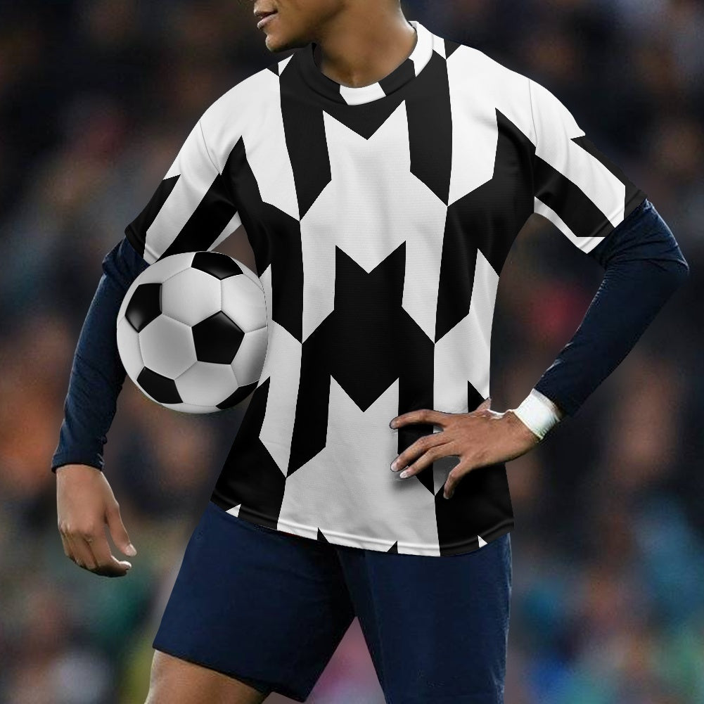 Two Tone Houndstooth Football Shirt