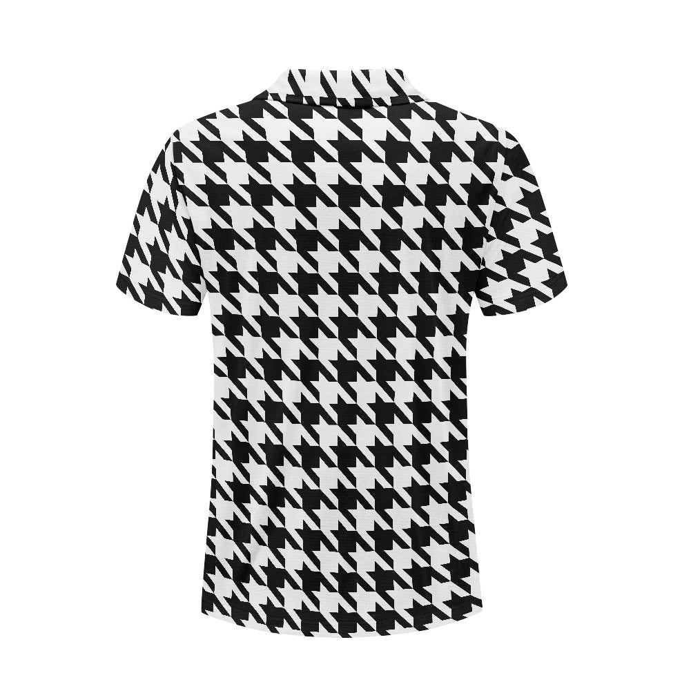 Two Tone Houndstooth Polo