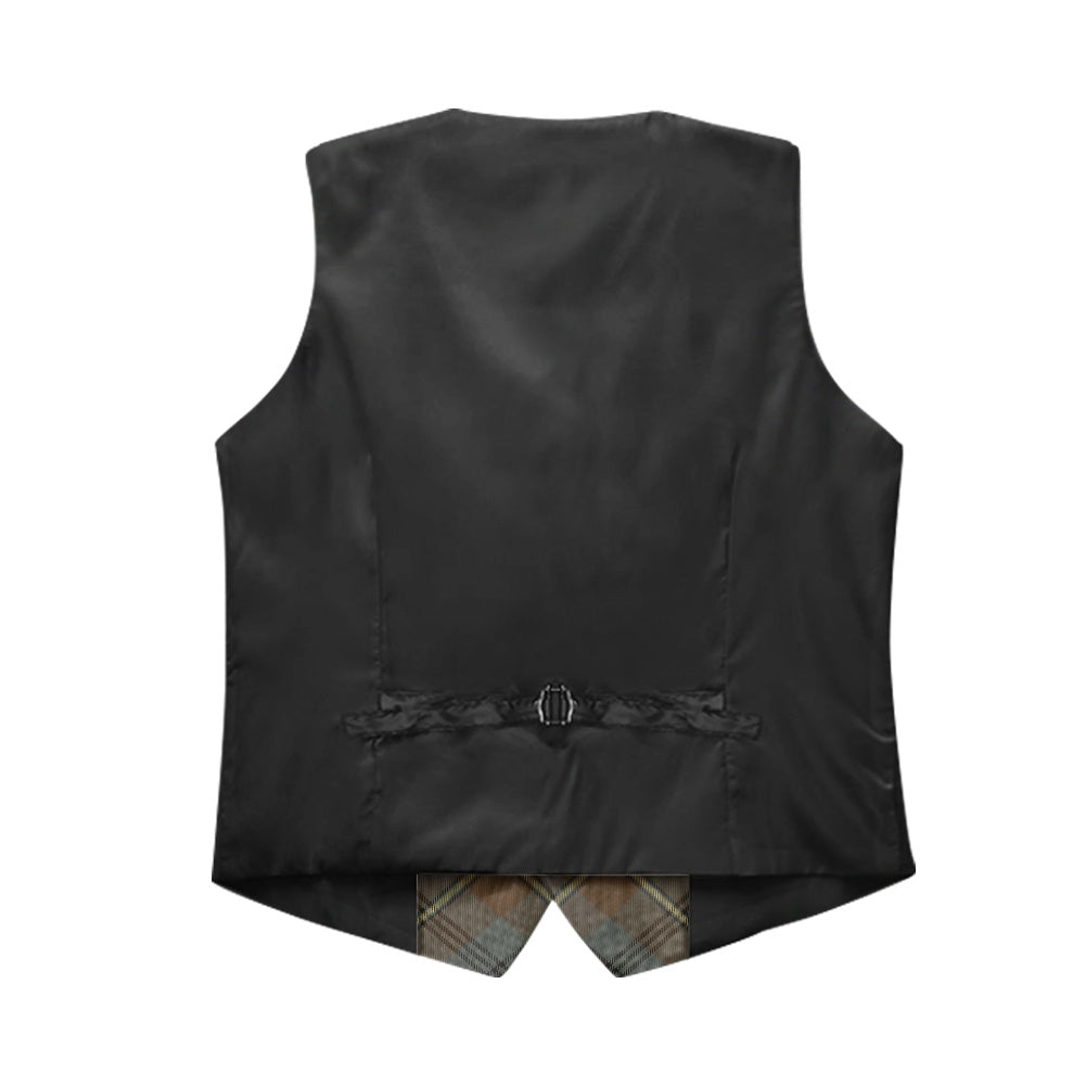 Clan Johnstone Weathered Tartan Bias Suit vest jacket