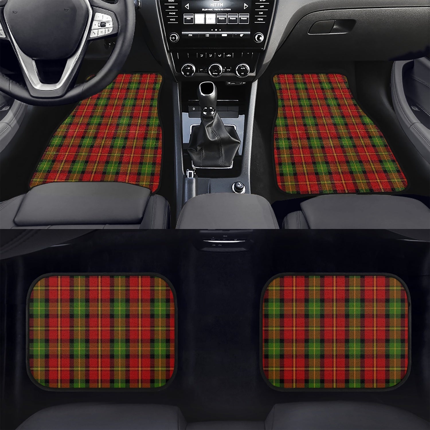 Clan Blackstock Tartan Car Floor Mats - 4Pcs