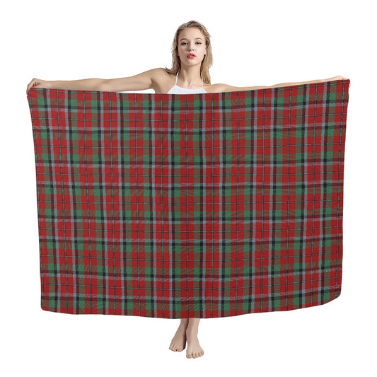 Clan Graham Red Tartan Chiffon Scarf