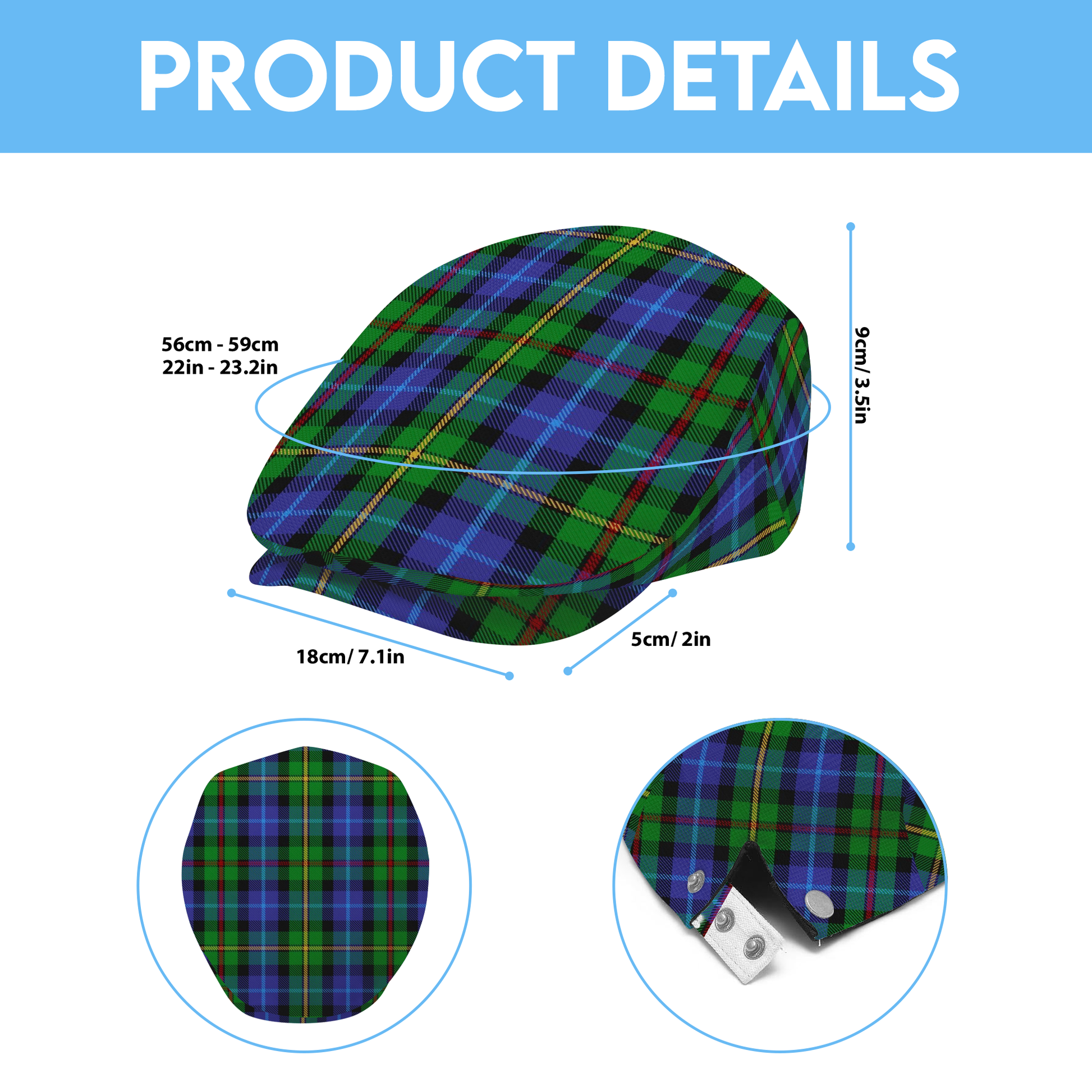 Clan Smith Tartan Flat Cap