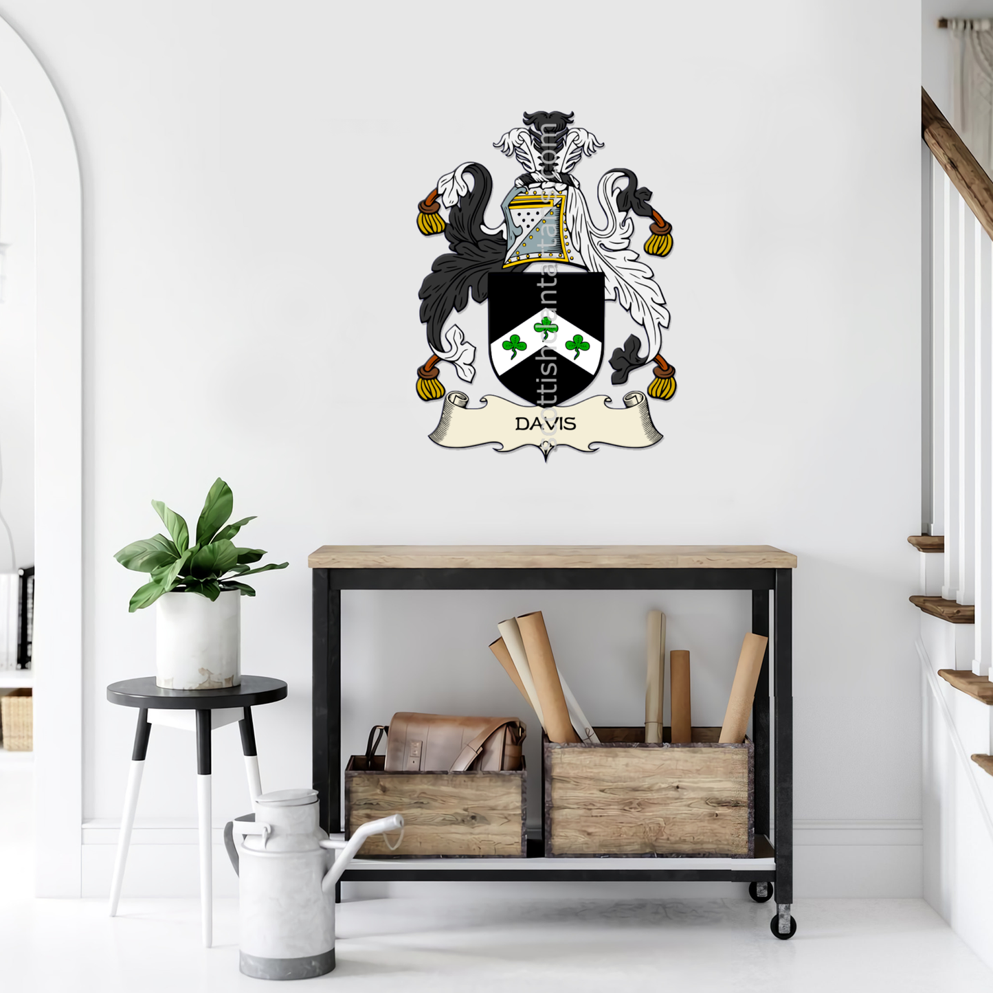 Irish Arms - Davis | Metal Wall Art