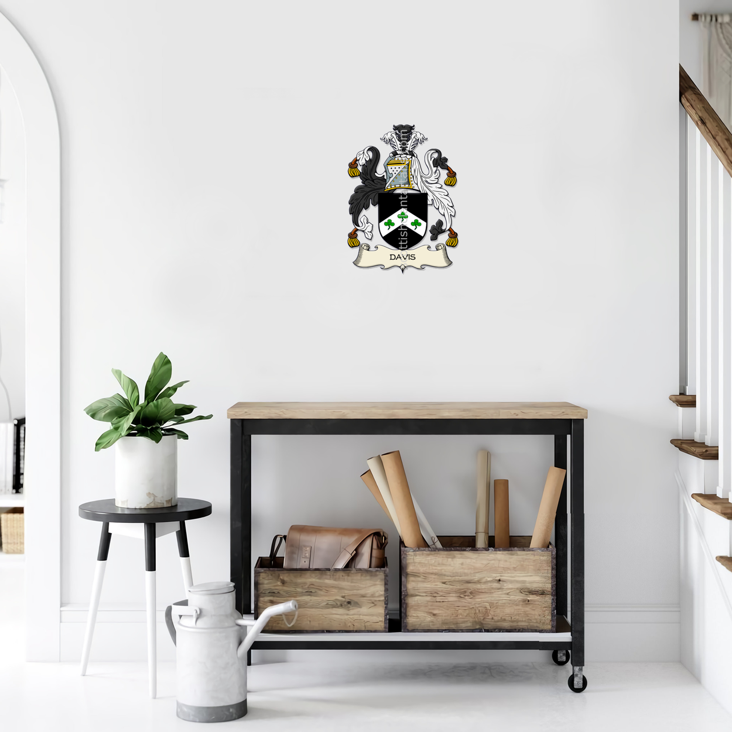 Irish Arms - Davis | Metal Wall Art