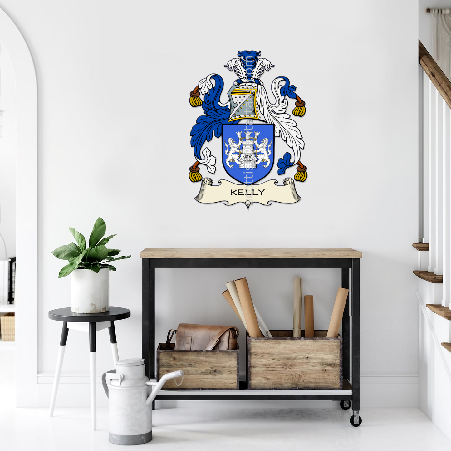 Irish Arms - Kelly | Metal Wall Art