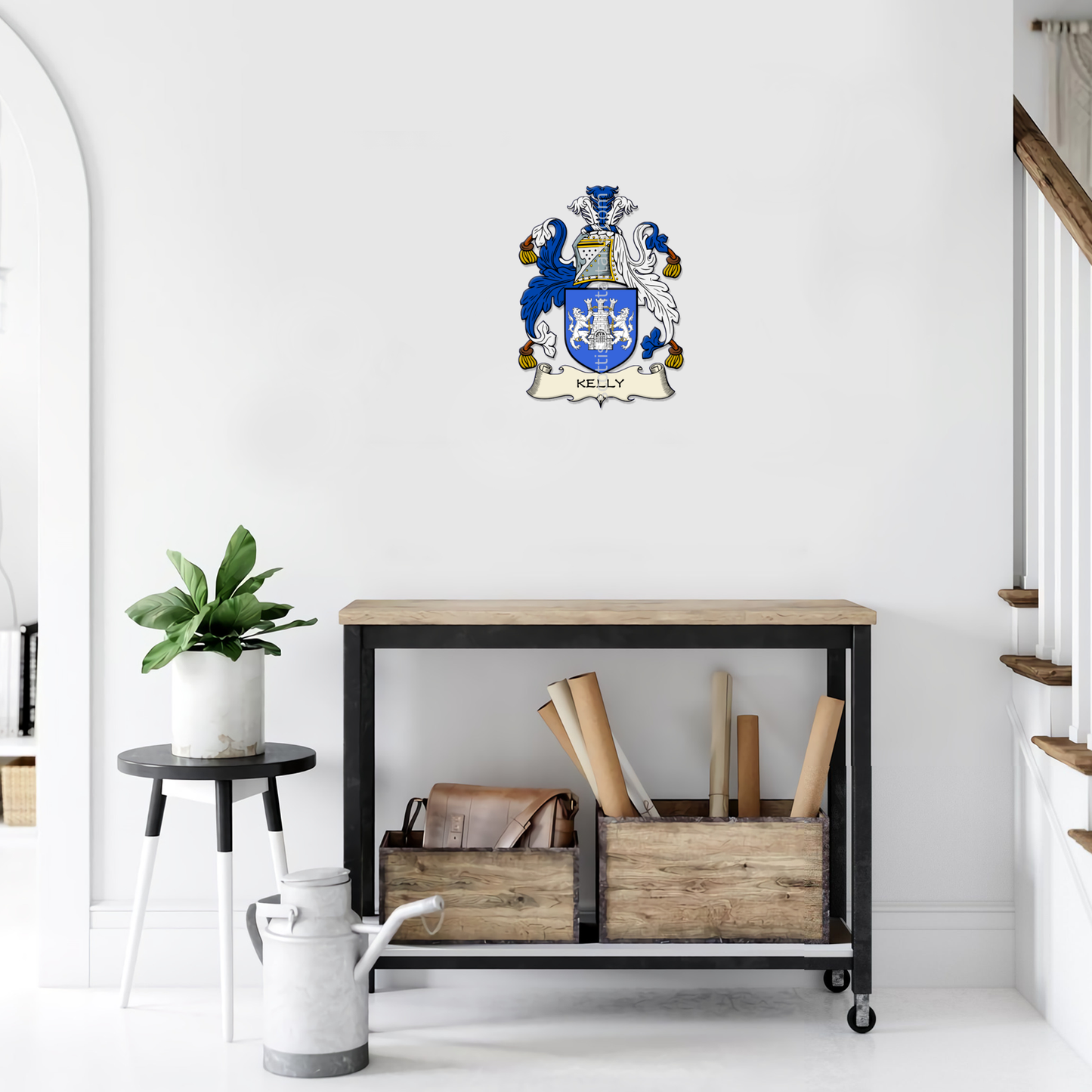 Irish Arms - Kelly | Metal Wall Art