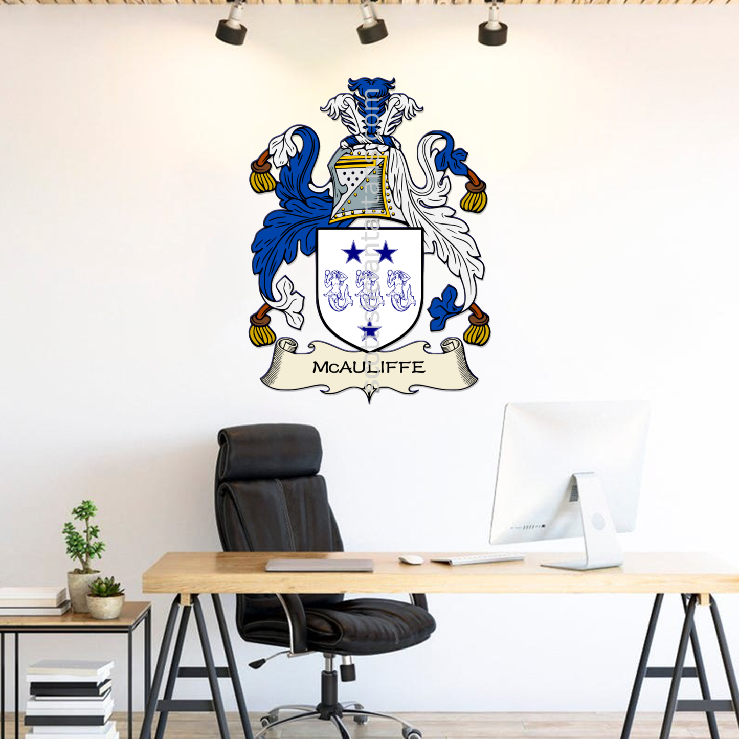 Irish Arms - McAuliffe | Metal Wall Art