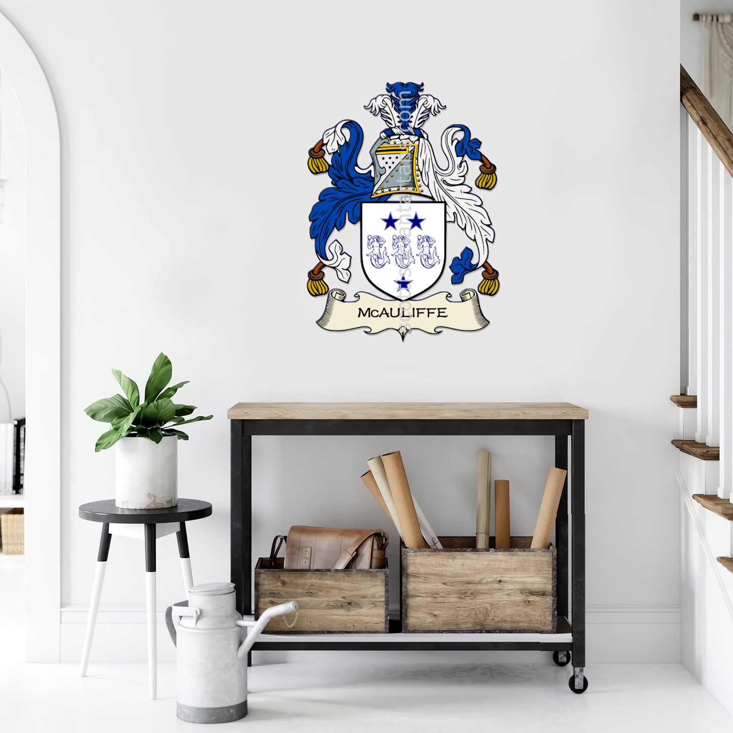 Irish Arms - McAuliffe | Metal Wall Art