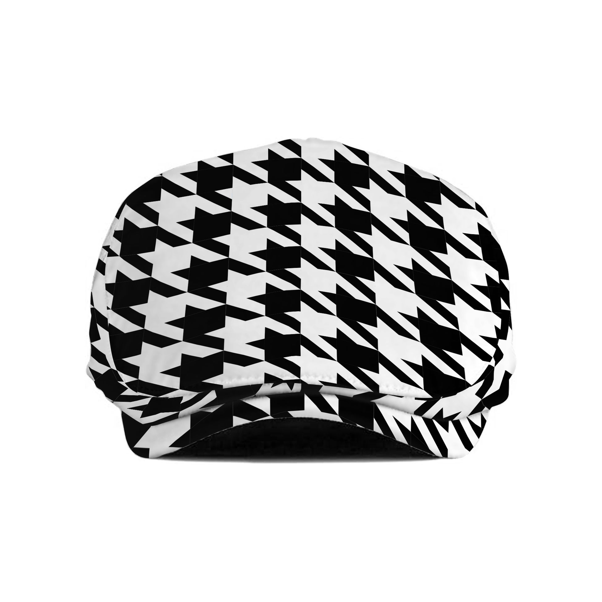 Two Tone Houndstooth (L) Flat Cap