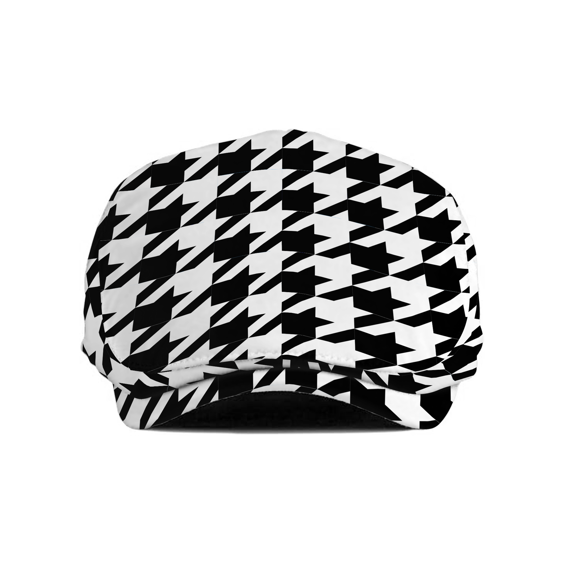 Two Tone Houndstooth (R) Flat Cap
