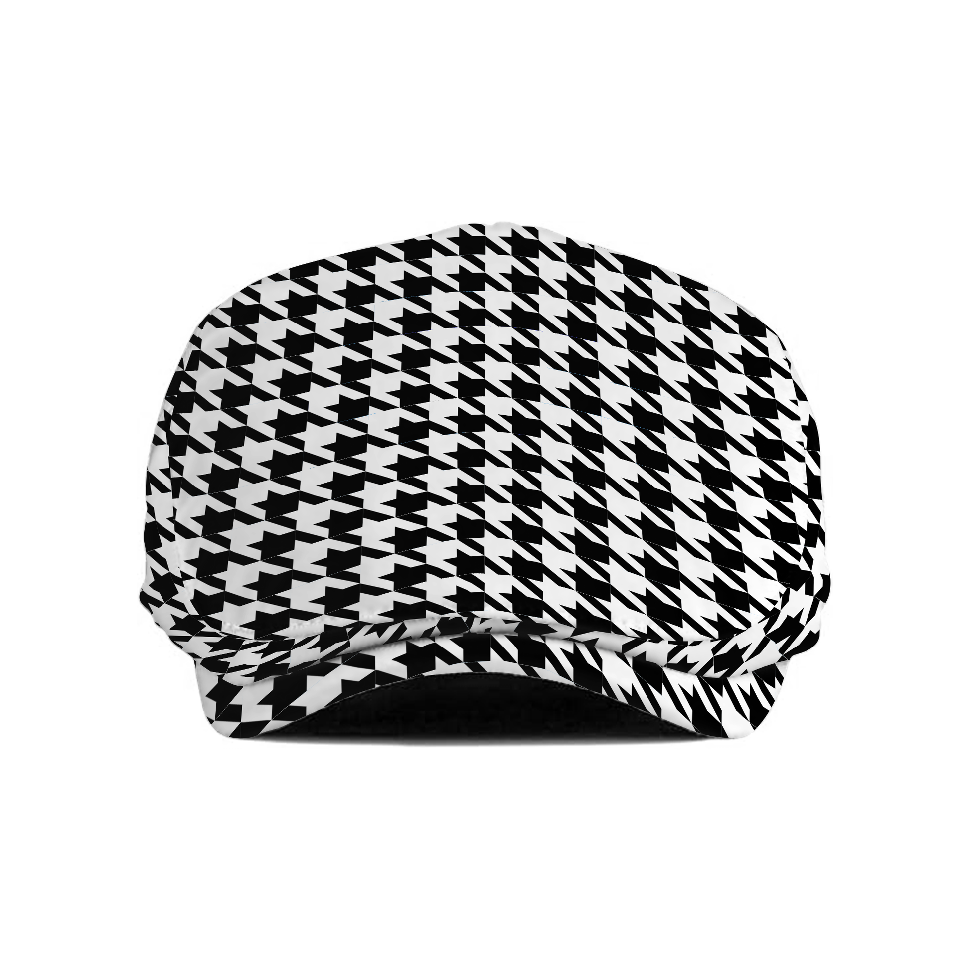 Two Tone Houndstooth (L) Flat Cap