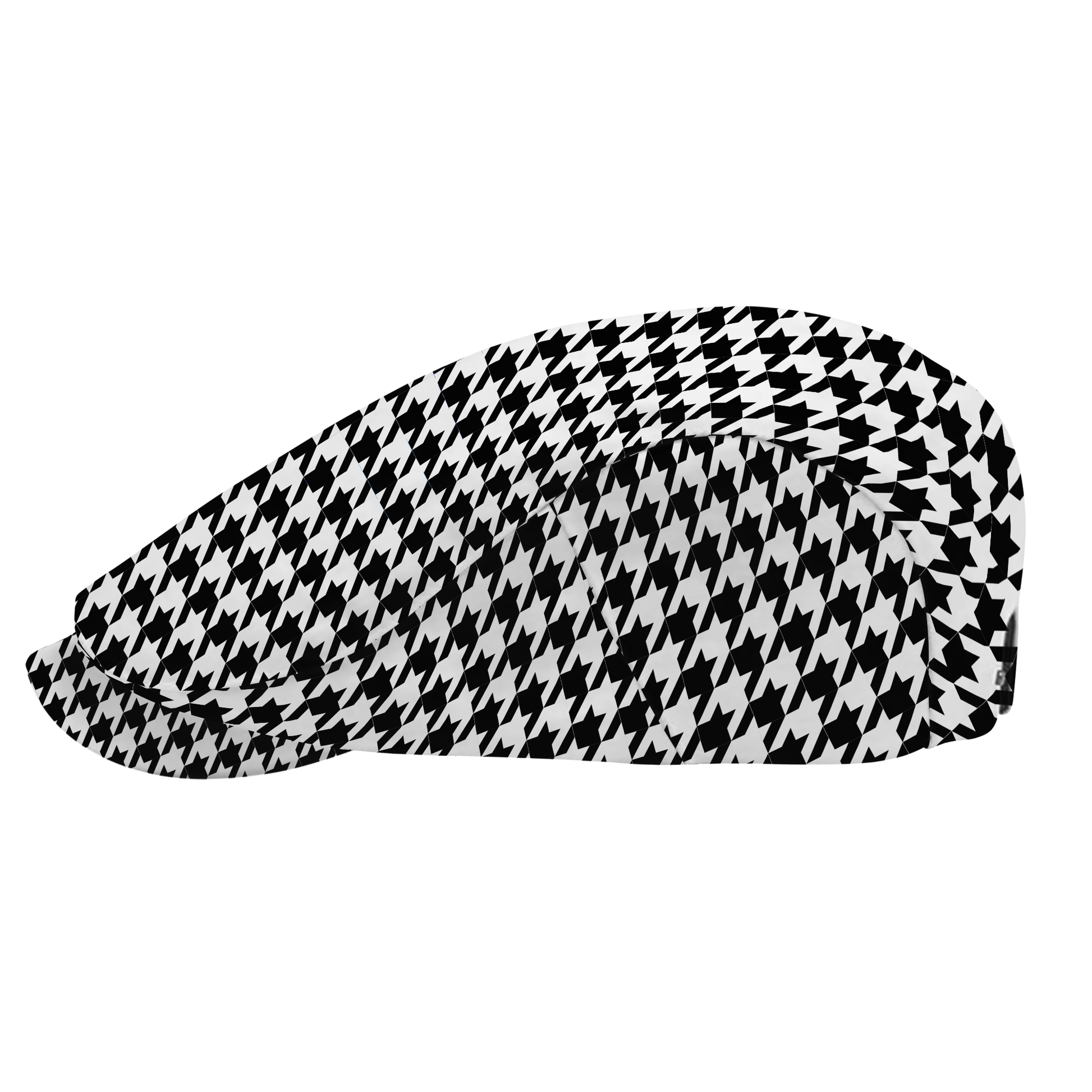 Two Tone Houndstooth (L) Flat Cap