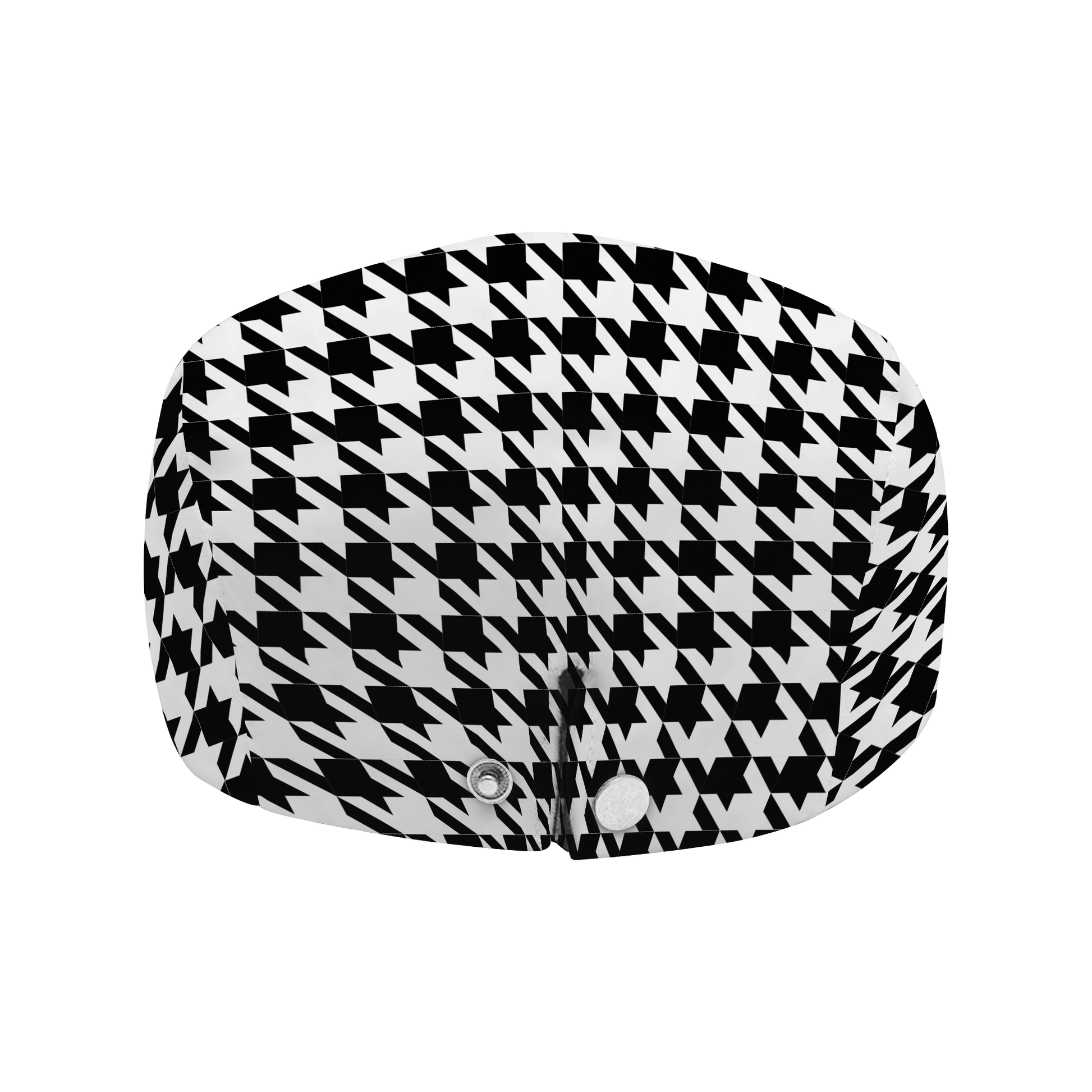 Two Tone Houndstooth (L) Flat Cap