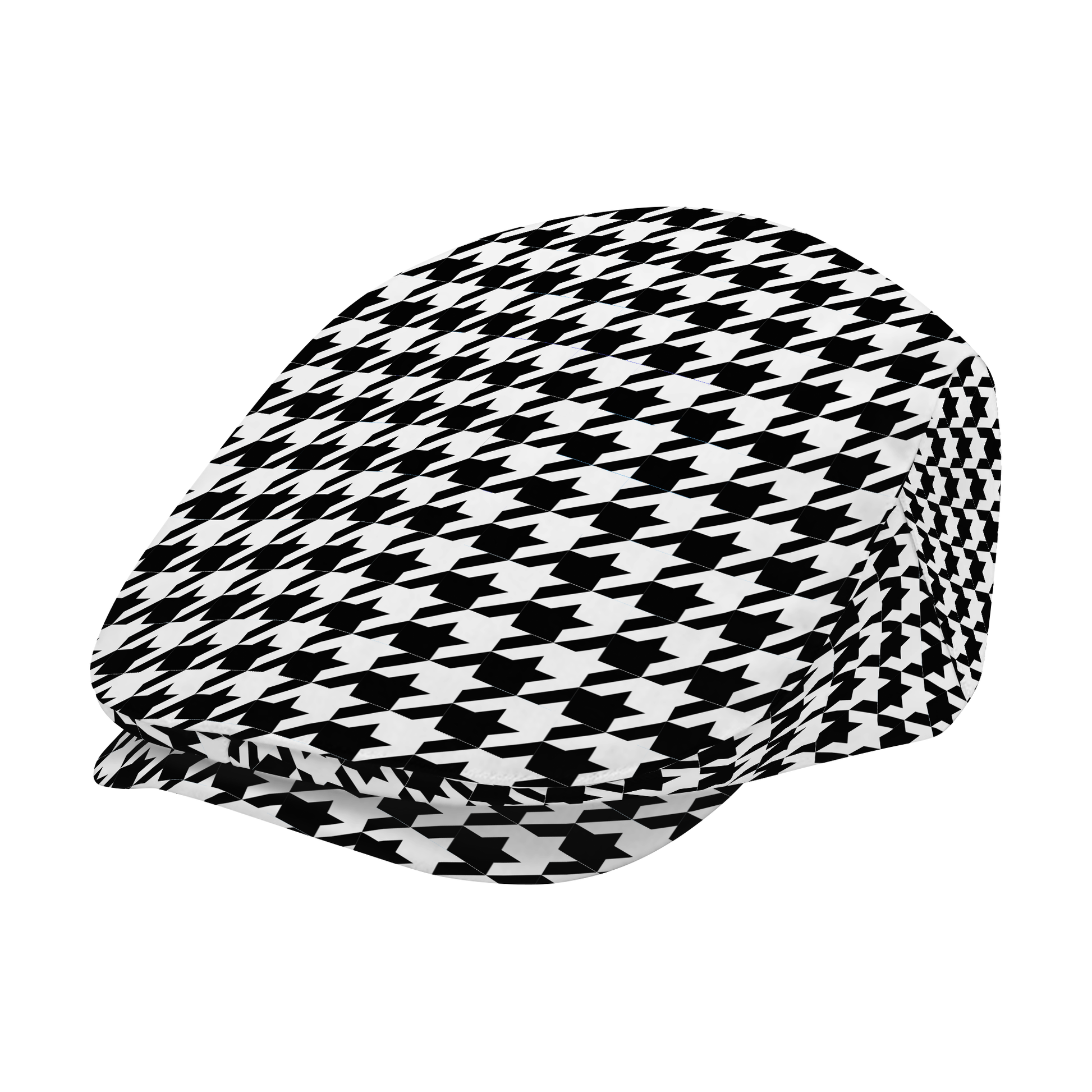 Two Tone Houndstooth (R) Flat Cap