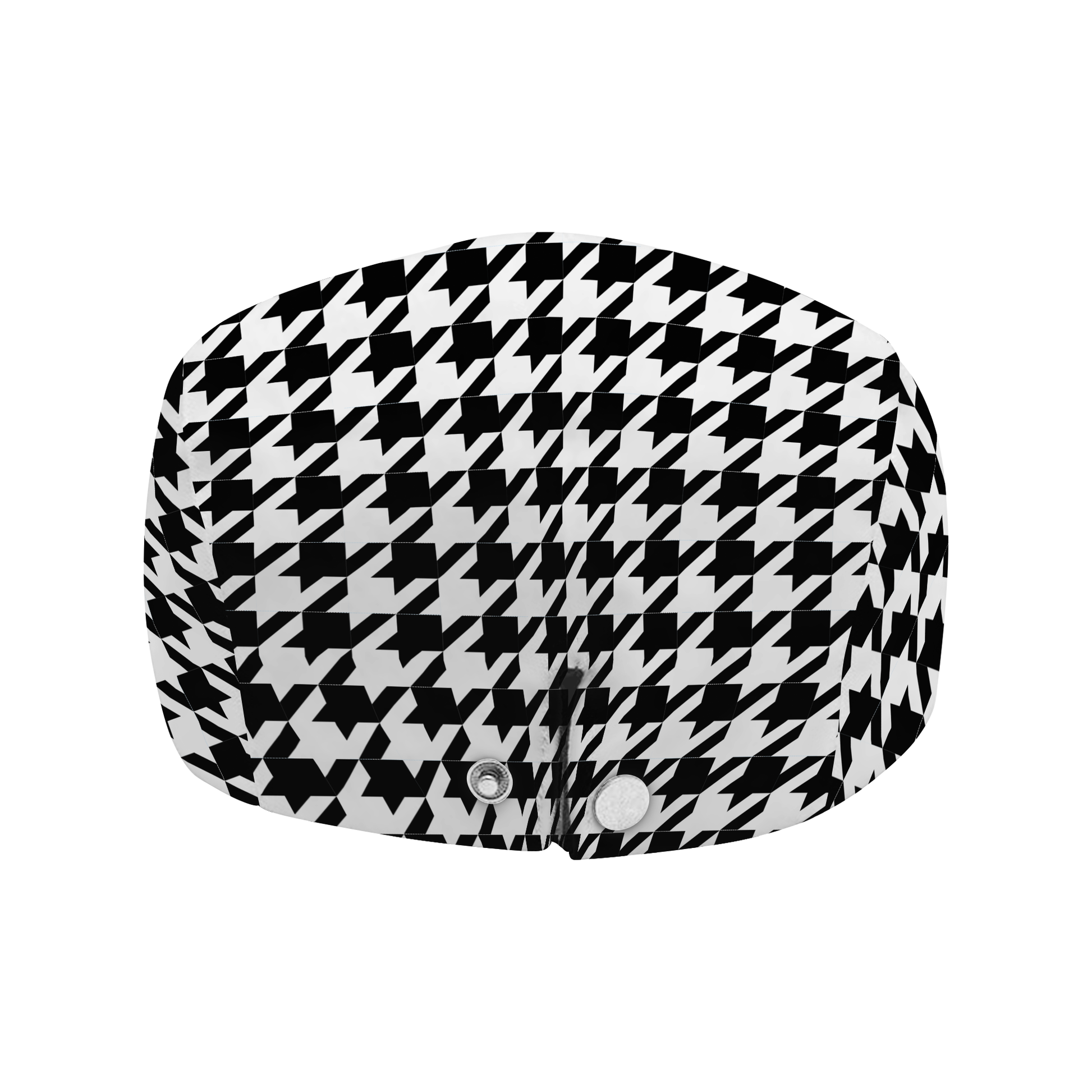 Two Tone Houndstooth (R) Flat Cap
