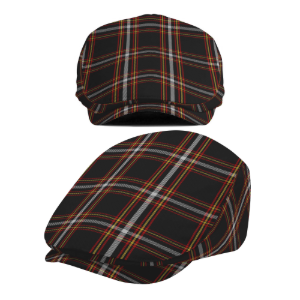 Black Country Tartan Flat Cap