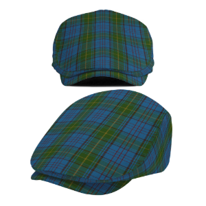 Irish County Donegal Tartan Flat Cap