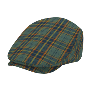 Irish County Antrim Tartan Flat Cap