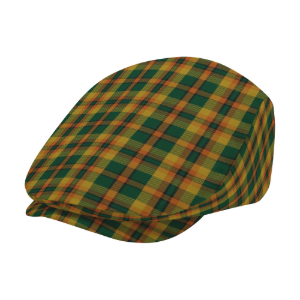 Irish County Derry Tartan Flat Cap