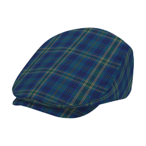 Irish County Fermanagh Tartan Flat Cap
