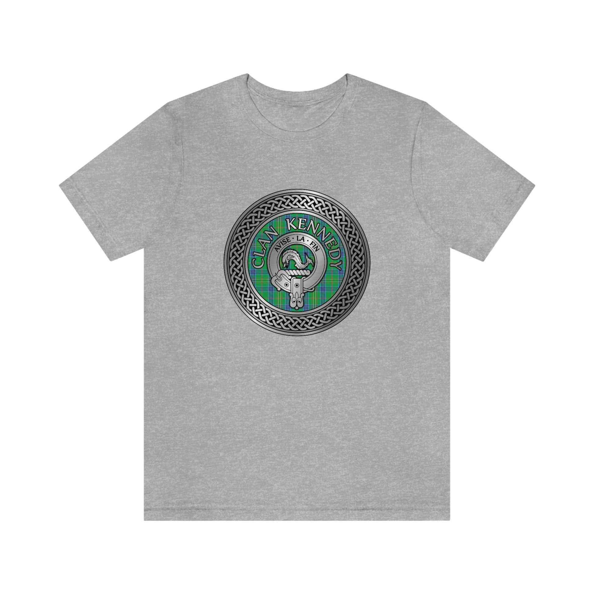 Clan Kennedy Crest & Tartan Knot T-Shirt